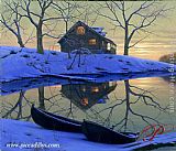 Famous Pond Paintings - On Golden Pond